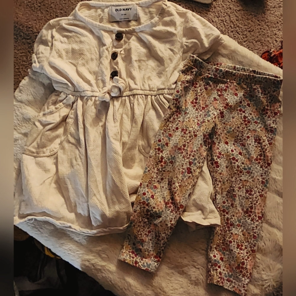Size 18-24 months girls dress and leggings outfit